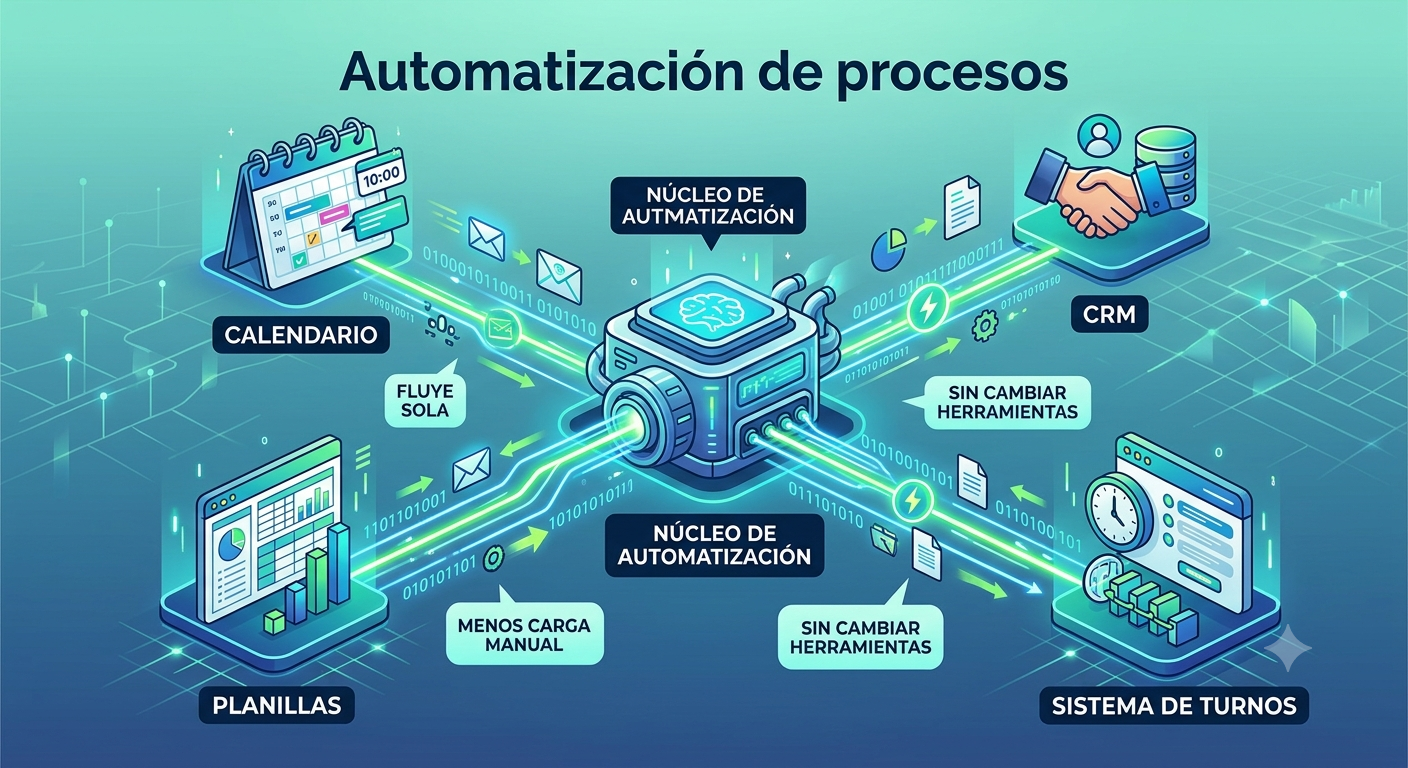 Automatización de procesos — conectamos tus herramientas